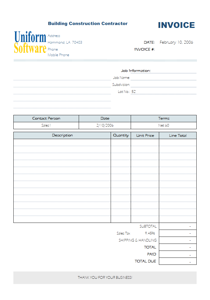 contractor-invoice-templates-free-20-results-found